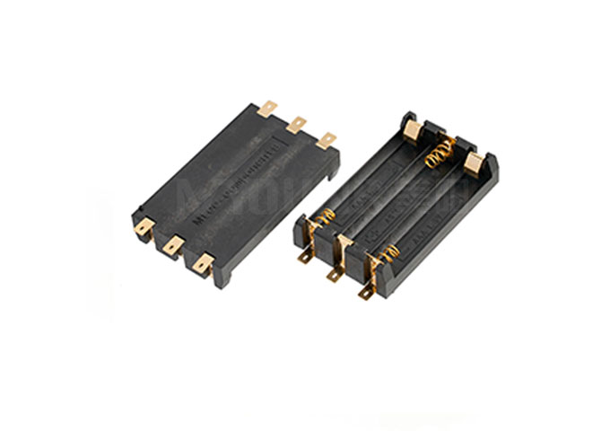 Battery box BH-AAA-3J Au SMT